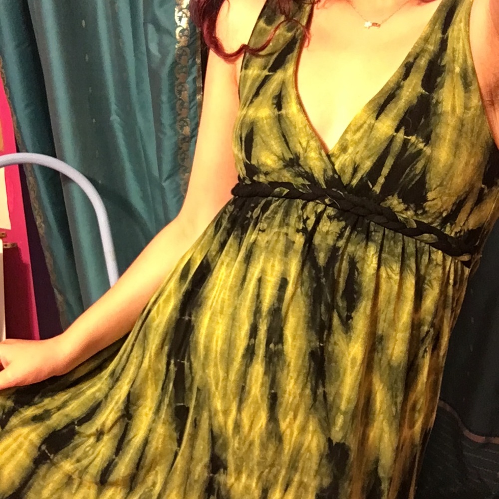 Tie dyed braided waist sundress - Picture 3 of 3